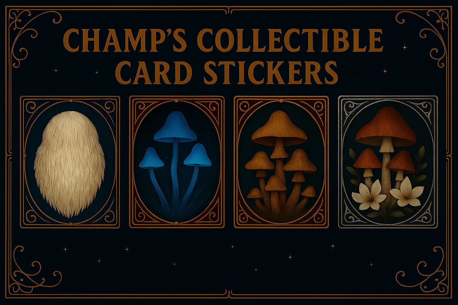 Champ's Collectible Card Stickers Banner