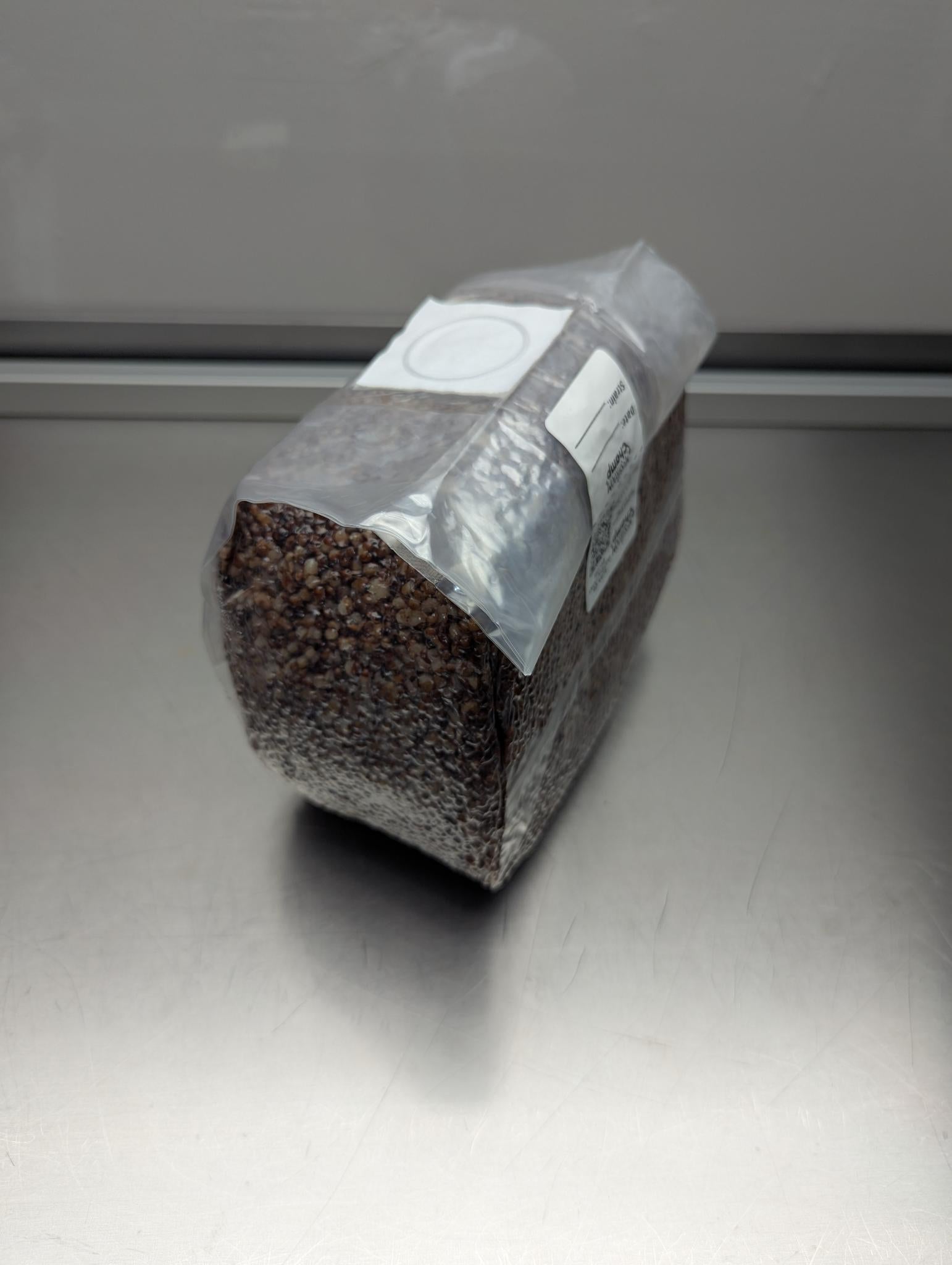 5lb sterile milo sorghum grain spawn mushroom bag with injection port