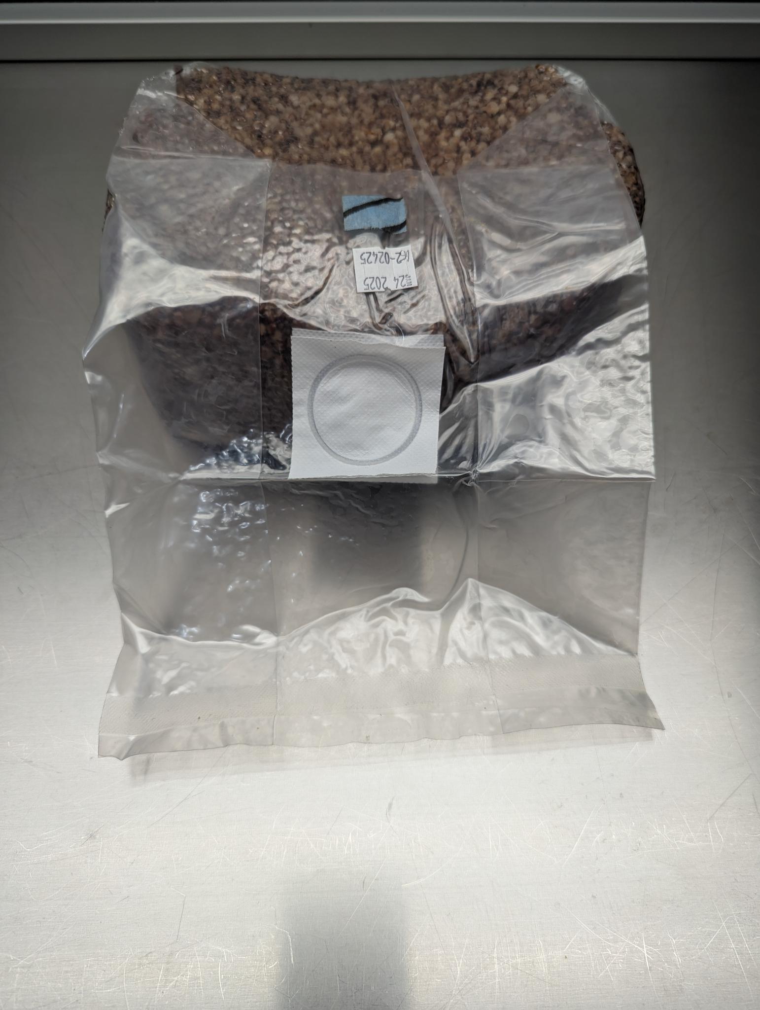 5lb sterile milo sorghum grain spawn mushroom bag with injection port
